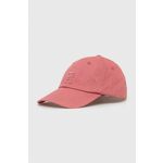 Bombažna bejzbolska kapa Tommy Hilfiger roza barva - roza. Kapa s šiltom vrste baseball iz kolekcije Tommy Hilfiger. Model izdelan iz bombažne tkanine.