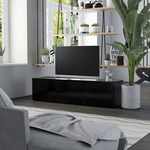 vidaXL TV omarica črna 120x34x30 cm iverna plošča