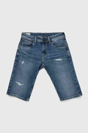 Otroške kratke hlače iz jeansa Pepe Jeans Cashed Short Repair - modra. Otroške kratke hlače iz kolekcije Pepe Jeans