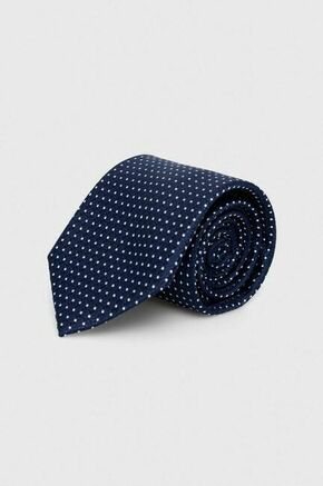 Svilena kravata Michael Kors mornarsko modra barva - mornarsko modra. Kravata iz kolekcije Michael Kors. Model izdelan iz vzorčaste tkanine. Impresiven model za posebne priložnosti.