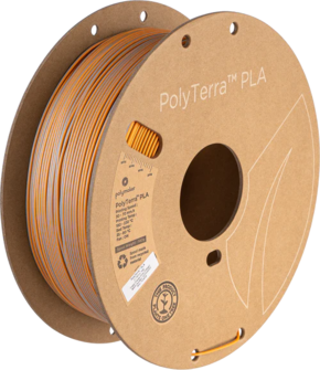 PolyTerra PLA Dual Foggy Orange Grey-Orange - 1