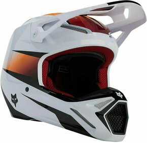 FOX V1 Flora Helmet White/Black XL Čelada