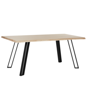 Beliani Jedilna miza 180 x 90 cm GRAHAM iz svetlega lesa