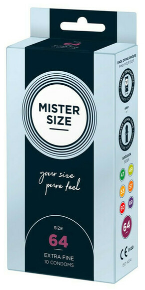 Mister Size tanek kondom - 64mm (10 kosov)