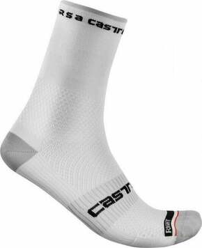 Castelli Rosso Corsa Pro 15 Sock White S/M Kolesarske nogavice