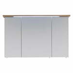 Bela stenska kopalniška omarica z ogledalom 115x72 cm Set 923 - Pelipal