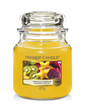 Yankee Candle dišeča sveča Tropical Starfruit Klasična srednja