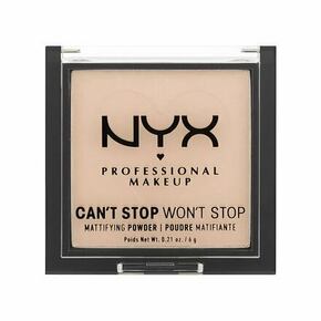 NYX Professional Makeup Can't Stop Won't Stop Mattifying Powder mat puder 6 g odtenek 02 Light