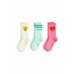 Otroške nogavice Mini Rodini 3-pack - pisana. Otroški nogavice iz kolekcije Mini Rodini. Model izdelan iz elastičnega materiala. V kompletu so trije pari.