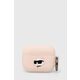 Karl Lagerfeld airpods pro cover roza/pink silikon choupette head 3d