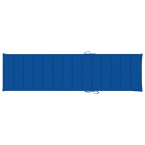 VidaXL Blazina za ležalnik kraljevsko modra 200x50x4 cm blago