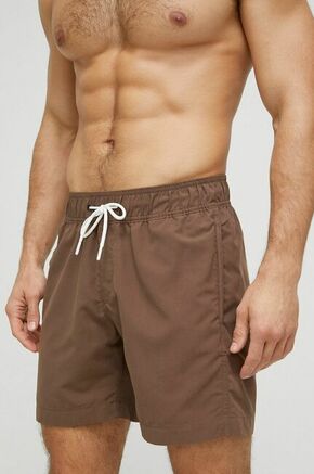 Kopalne kratke hlače G-Star Raw rjava barva - rjava. Kratke hlače za kopanje iz kolekcije G-Star Raw. Model izdelan iz hitrosušečega materiala.