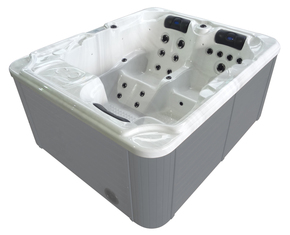 Zunanji masažni bazen Sanotechnik Oasis belo/siva kombinacija 210x175