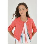 Otroška jeans jakna Mayoral roza barva - roza. Otroška Jakna iz kolekcije Mayoral. Nepodloženi model izdelan iz jeansa.