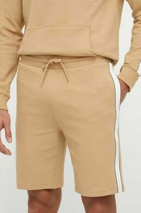 Kratke hlače lounge Tommy Hilfiger bež barva - bež. Kratke hlače iz kolekcije Tommy Hilfiger. Model izdelan iz tanke