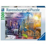 Ravensburger 1500 delna sestavljanka New York, pogled s terase, igra narave 160082