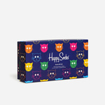 Nogavice Happy Socks 3-pack moške - pisana. Nogavice iz kolekcije Happy Socks. Model izdelan iz vzorčastega materiala. V kompletu so trije pari.