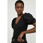 Body Answear Lab ženski, črna barva - črna. Body iz kolekcije Answear Lab, izdelan iz elastične pletenine. Model iz mehke in na otip prijetne tkanine.