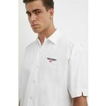 Bombažna srajca Polo Ralph Lauren moška, bela barva, 710945727 - bela. Srajca iz kolekcije Polo Ralph Lauren, izdelana iz tkanine z nalepko. Model iz izjemno udobne bombažne tkanine.
