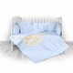 Lorelli Otroška posteljnina 140x70 cm set 5 kosi. RANFORCE BEAR PARTY BLUE
