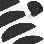 vidaXL Samolepilne preproge za stopnice 10 kosov 65x22,5x3,5 cm