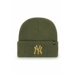 Kapa 47brand Mlb New York Yankees rjava barva - rjava. Kapa iz kolekcije 47brand. Model izdelan iz pletenine z nalepko.