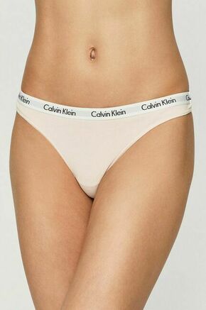 Calvin Klein Underwear Tangice - roza. Tangice iz zbirke Calvin Klein Underwear. Model iz bombažna tkanina.