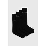 Nogavice Calvin Klein 4-pack moške, črna barva, 701229665 - črna. Visoke nogavice iz kolekcije Calvin Klein. Model izdelan iz elastičnega materiala. V kompletu so štirje pari.