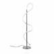 LED stoječa svetilka v sijajno srebrni barvi (višina 135 cm) Argos – Trio