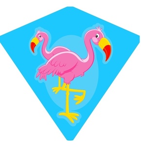 Leteči flamingo zmaj 68 x 73 cm - češko pakiranje