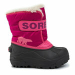 Sorel zimska obutev Childrens Snow Commander - roza. Zimski čevlji iz kolekcije Sorel. Podloženi model izdelan iz kombinacije tekstilnega in sintetičnega materiala.