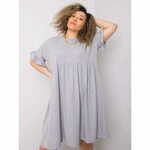 BASIC FEEL GOOD Ženska obleka plus size CHIARA siva RV-SK-6335.68_362652 4XL