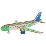 Woodcraft Lesena 3D sestavljanka Transportno letalo