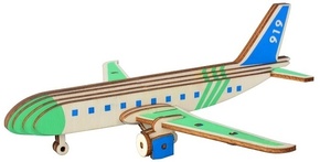 Woodcraft Lesena 3D sestavljanka Transportno letalo