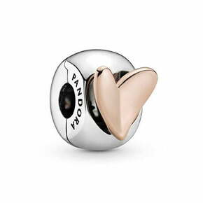 Pandora Srebrna kroglica z bronastim srcem 788697C00