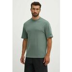 Kratka majica Reebok Active Collective moška, zelena barva, 100075747 - zelena. Kratka majica iz kolekcije Reebok. Model izdelan iz materiala z visoko vsebnostjo bombaža.