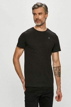 Bombažen t-shirt G-Star Raw črna barva - črna. T-shirt iz kolekcije G-Star Raw. Model izdelan iz enobarvne pletenine.