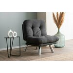 Atelier Del Sofa Raztegljiv kavč z 1 sedežem, Misa Small Solo - temno siva