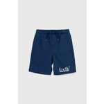 Otroške kratke hlače Levi's mornarsko modra barva - mornarsko modra. Otroški kratke hlače iz kolekcije Levi's. Model izdelan iz pletenine.
