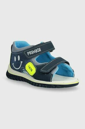 Otroški sandali Primigi mornarsko modra barva - mornarsko modra. Otroški sandali iz kolekcije Primigi. Model je izdelan iz kombinacije tekstilnega materiala in ekološkega usnja. Model z mehkim zgornjim delom se zlahka prilagodi stopalu.