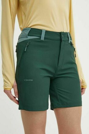 Pohodne kratke hlače Viking Sequoia zelena barva - zelena. Pohodne kratke hlače iz kolekcije Viking. Model izdelan iz trpežnega materiala s hidrofobnim premazom.