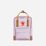 Fjällräven Kånken Rainbow Mini, pastel lavender-rainbow pattern