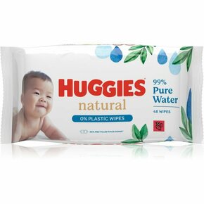 HUGGIES® Natural Pure Water vlažilni robčki 48 kos