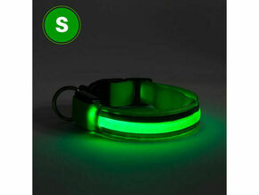 Yummie yummie ovratnica z LED osvetlitvijo - USB z baterijo - velikost S (43cm) - zelena
