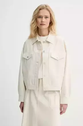 Bombažna jakna A.P.C. blouson cally COGBJ.F02905 - bež. Jakna iz kolekcije A. P. C. Nepodložen model