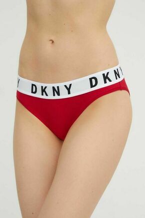 Spodnjice Dkny bordo barva - rdeča. Spodnjice iz kolekcije Dkny. Model izdelan iz elastične pletenine.