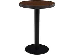 VIDAXL Bistro miza temno rjava 60 cm mediapan