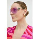 Sončna očala Vivienne Westwood ženska, vijolična barva, VW7021457140 - vijolična. Sončna očala iz kolekcije Vivienne Westwood. Model z enobarvnimi stekli in okvirji iz kombinacije umetne snovi in kovine. Ima filter UV 400.