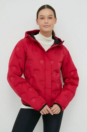 Puhasta športna jakna Rossignol roza barva - roza. Puhasta športna jakna iz kolekcije Rossignol. Podložen model