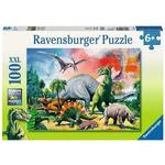 RAVENSBURGER 100 delna sestavljanka Med dinozavri 109579